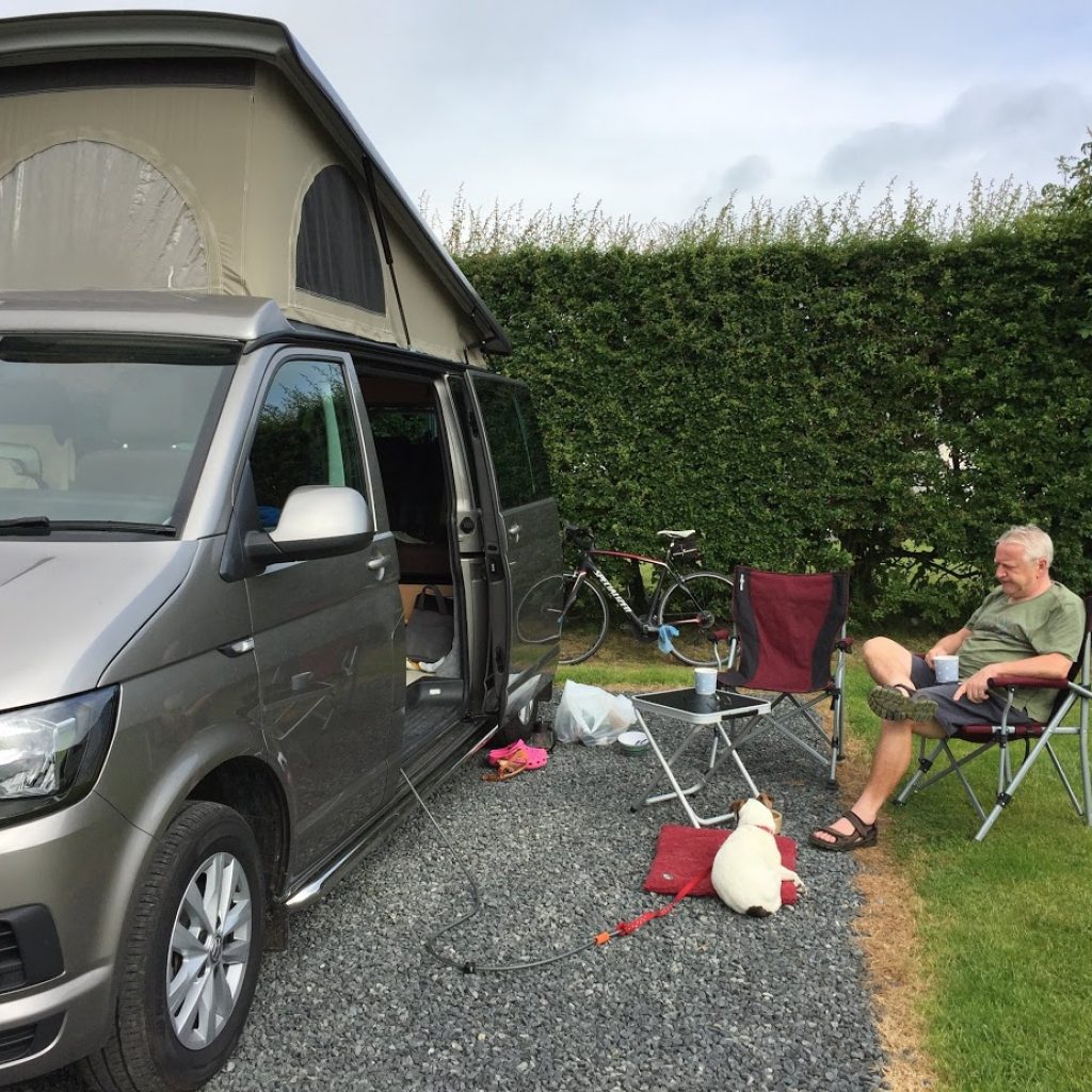 camping with dog