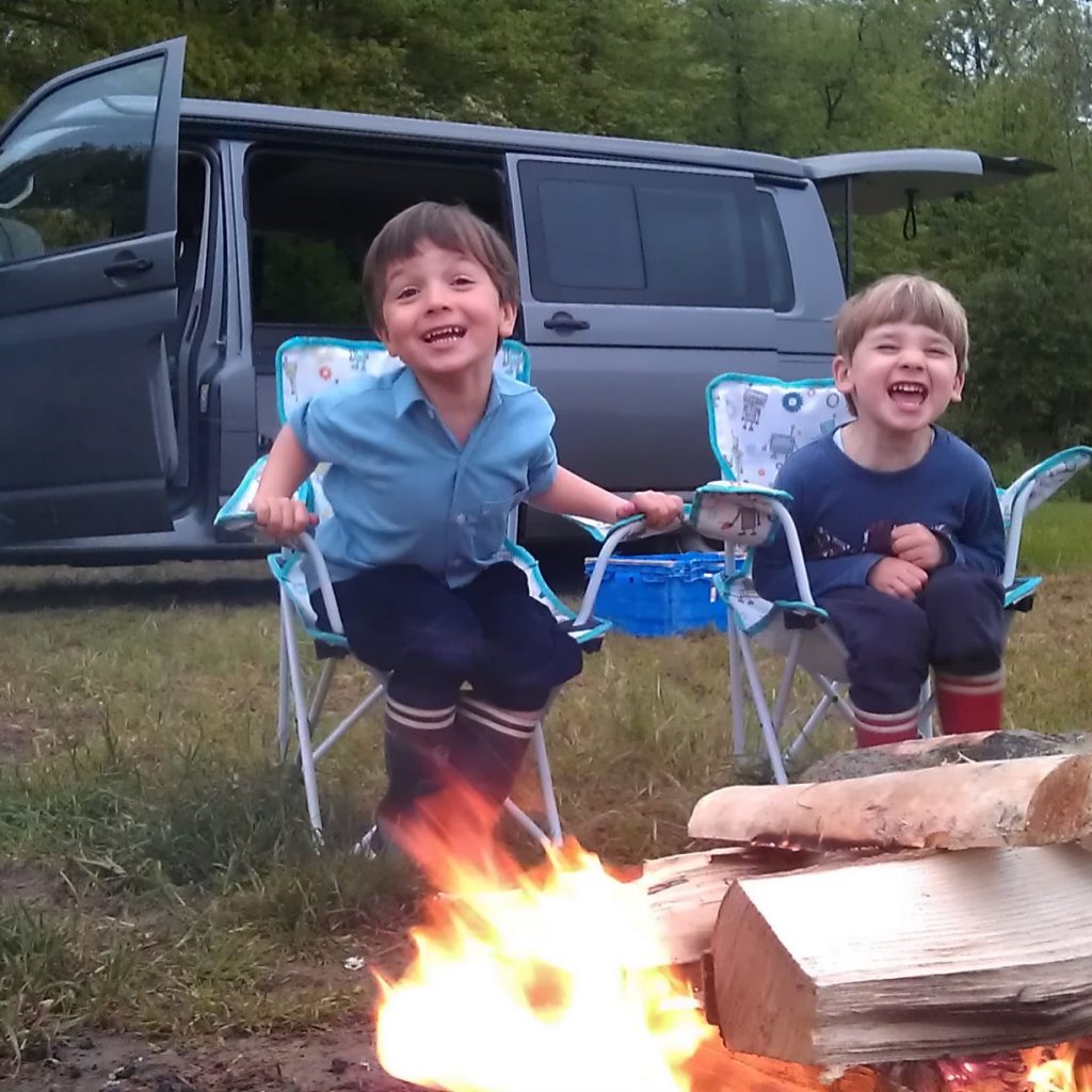 campfire with kids