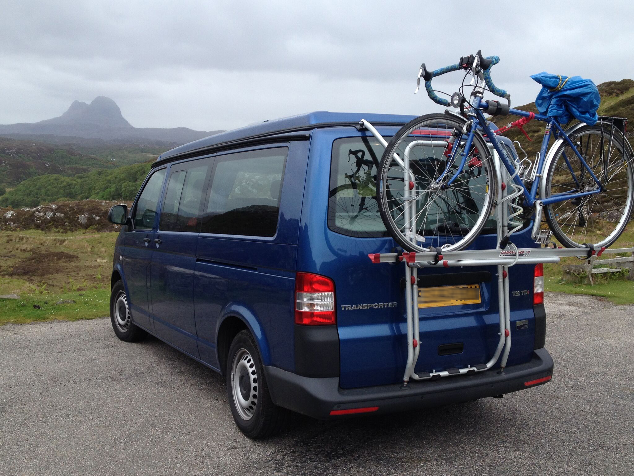 VW t5 campervan bike rack