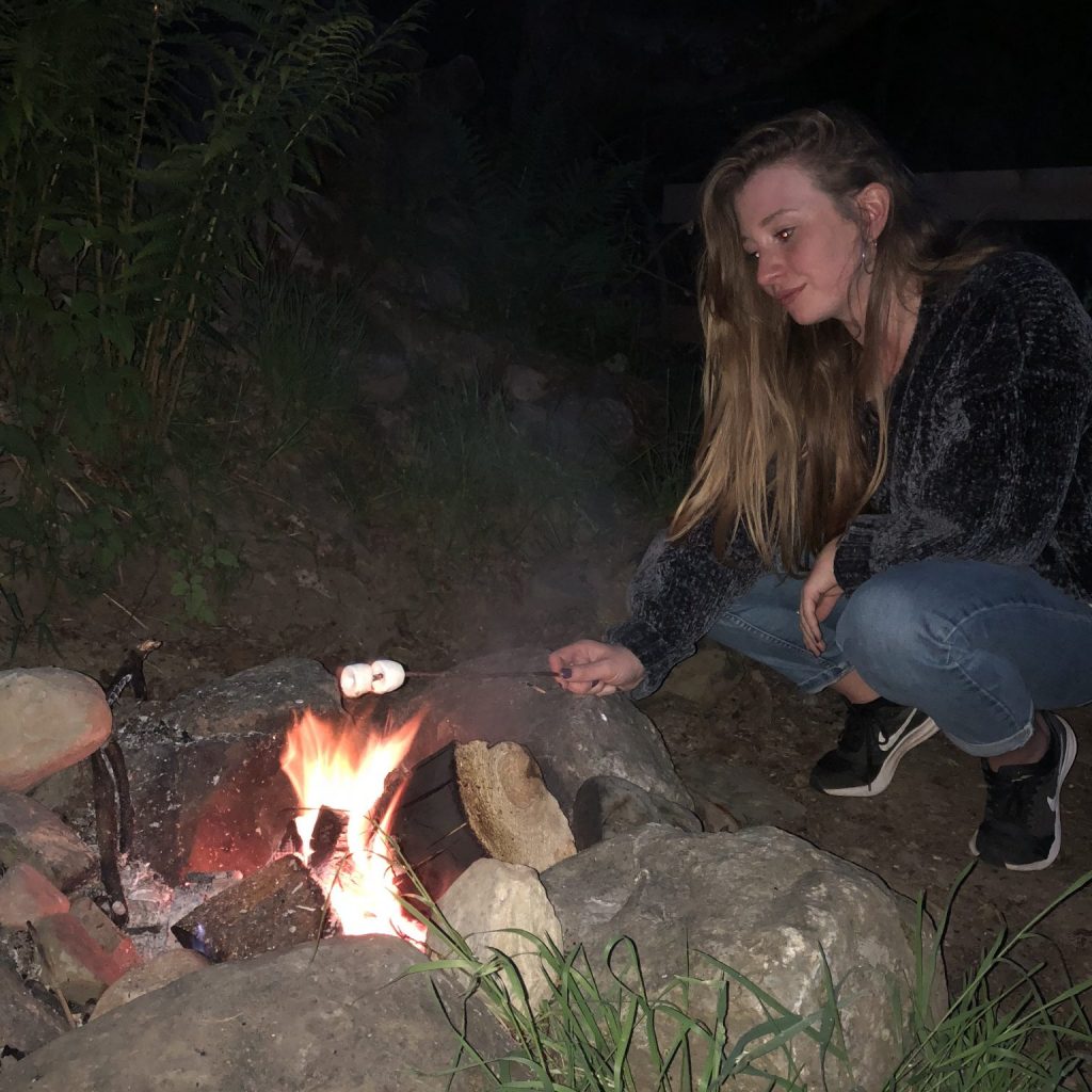 campsite fire