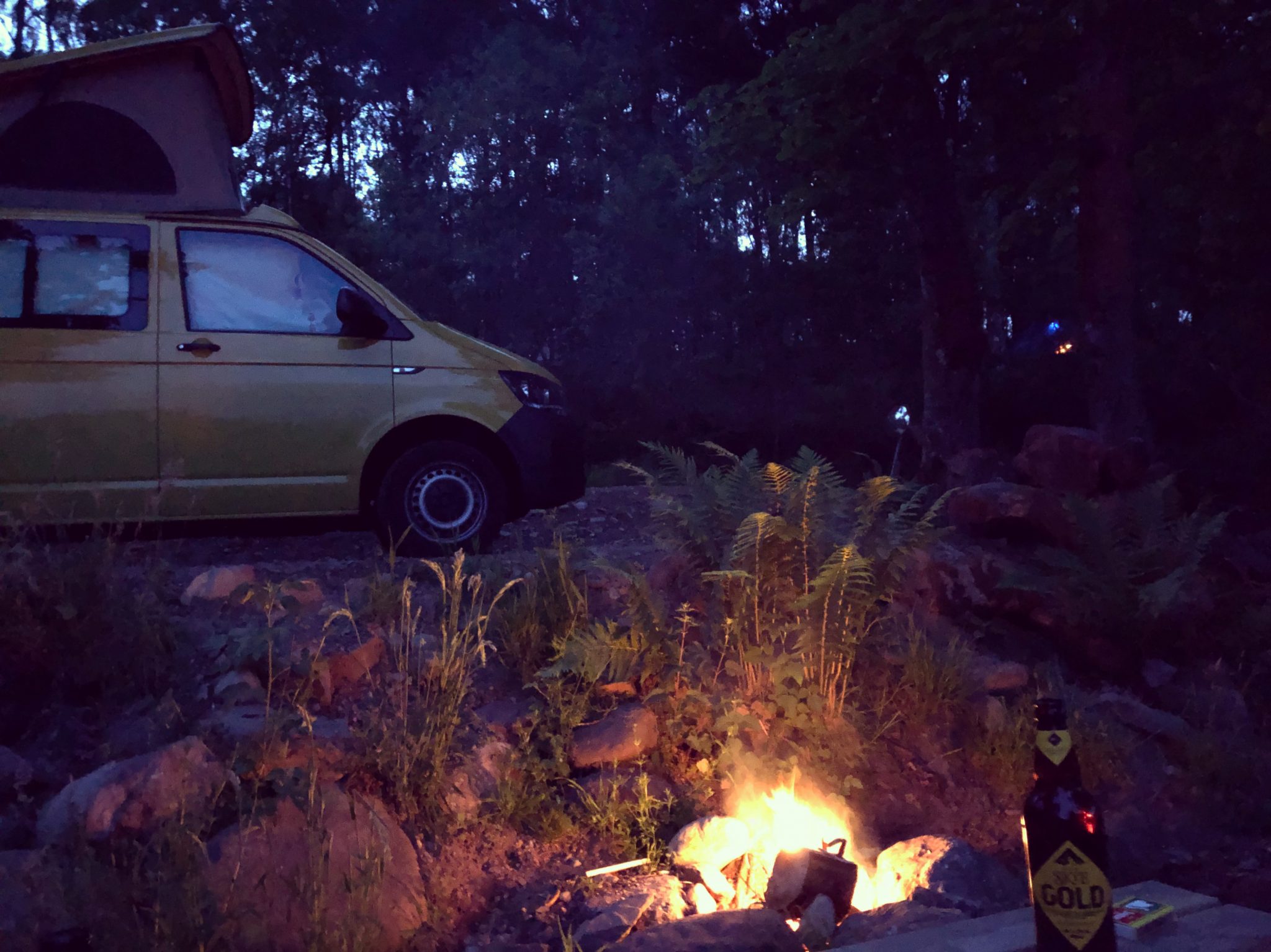 campsites with fires