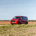 Roof Down Red 2026 Ford Transit Custom Campervan, Jerba Sanna, 1000 Miles.