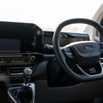 Front Cab of a White 2026 Ford Transit Custom Campervan Jerba Tiree, 5000 Miles.