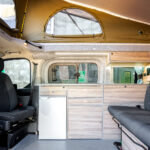 Internal Layout of a White 2026 Ford Transit Custom Campervan Jerba Tiree, 5000 Miles.