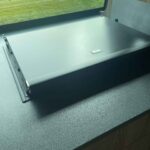 Kitchen Hob of a Red VW Transporter T6.1 Campervan Jerba Sanna, 19,000 miles.