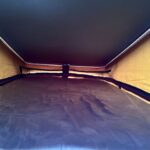 Roof Bed of a Red 2020 VW Transporter T6 Campervan Jerba Cromarty, 17,000 Miles.