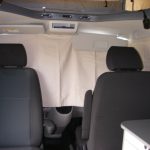 Swivel Seats of a Blue 2018 VW T6 Transporter Tiree Campervan, 43,500 Miles.