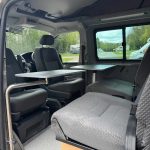 Front Tables of a Beige 2013 VW Transporter T5 LWB Campervan, 87,000 Miles.