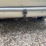 Removable Towbar of a Beige 2013 VW Transporter T5 LWB Campervan, 87,000 Miles.