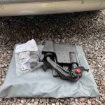 Removable Towbar of a Beige 2013 VW Transporter T5 LWB Campervan, 87000 Miles.