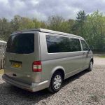 Rear View of a Beige 2013 VW Transporter T5 LWB Campervan, 87000 Miles.