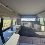 Hob and Sink of an Orange 2021 VW Transporter T6.1 Tiree Campervan, 66000 Miles.