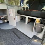 Storage of a Grey 2019 VW T6 Transporter LWB Jerba Campervan, 56,250 Miles.