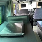 Wallas Hob of a Blue 2020 VW Transporter T6 LWB Campervan Sanna Layout, 16000 Miles.